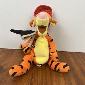 Walt Disney World Bean Bag Plush Winnie The Pooh Works Tigger Fishing Butterfly